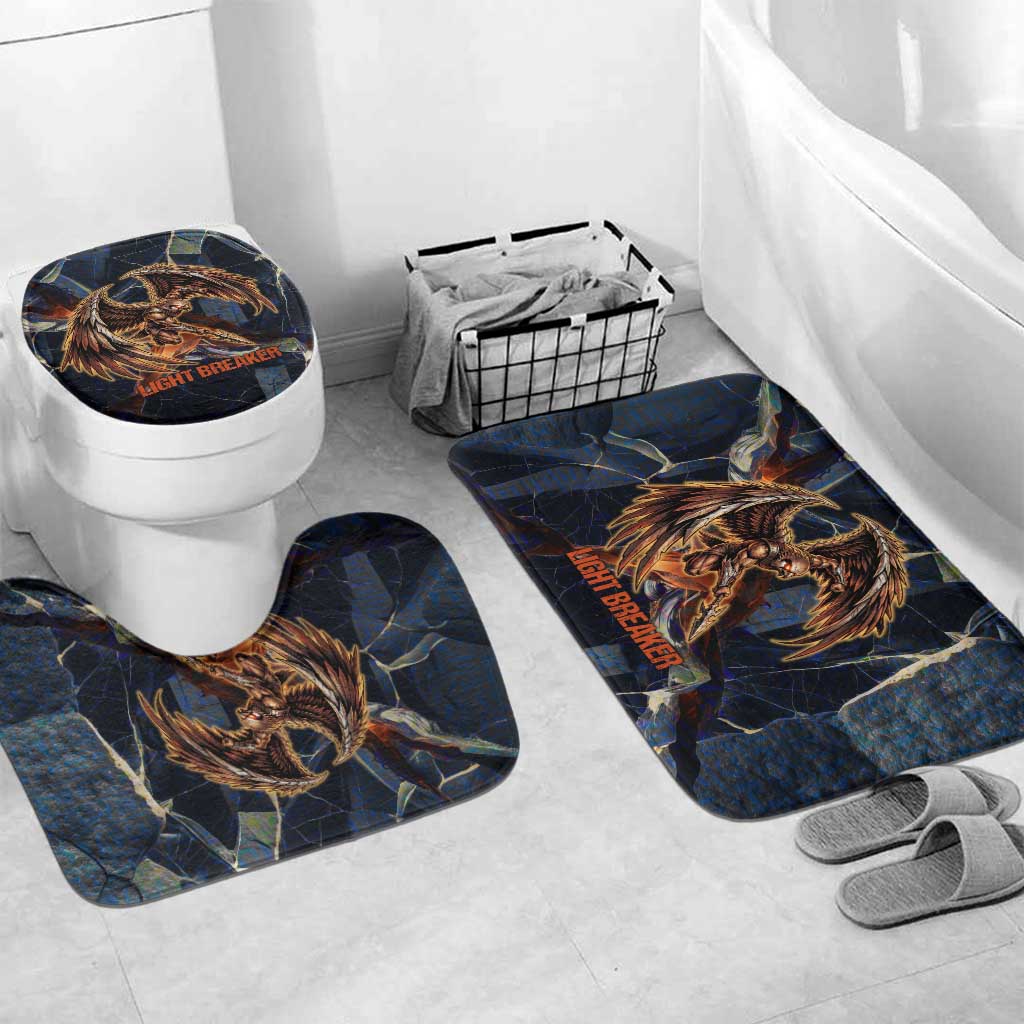 Heru-Ur Bathroom Set Flaming Wings and Sword Ancient Egyptian Warrior