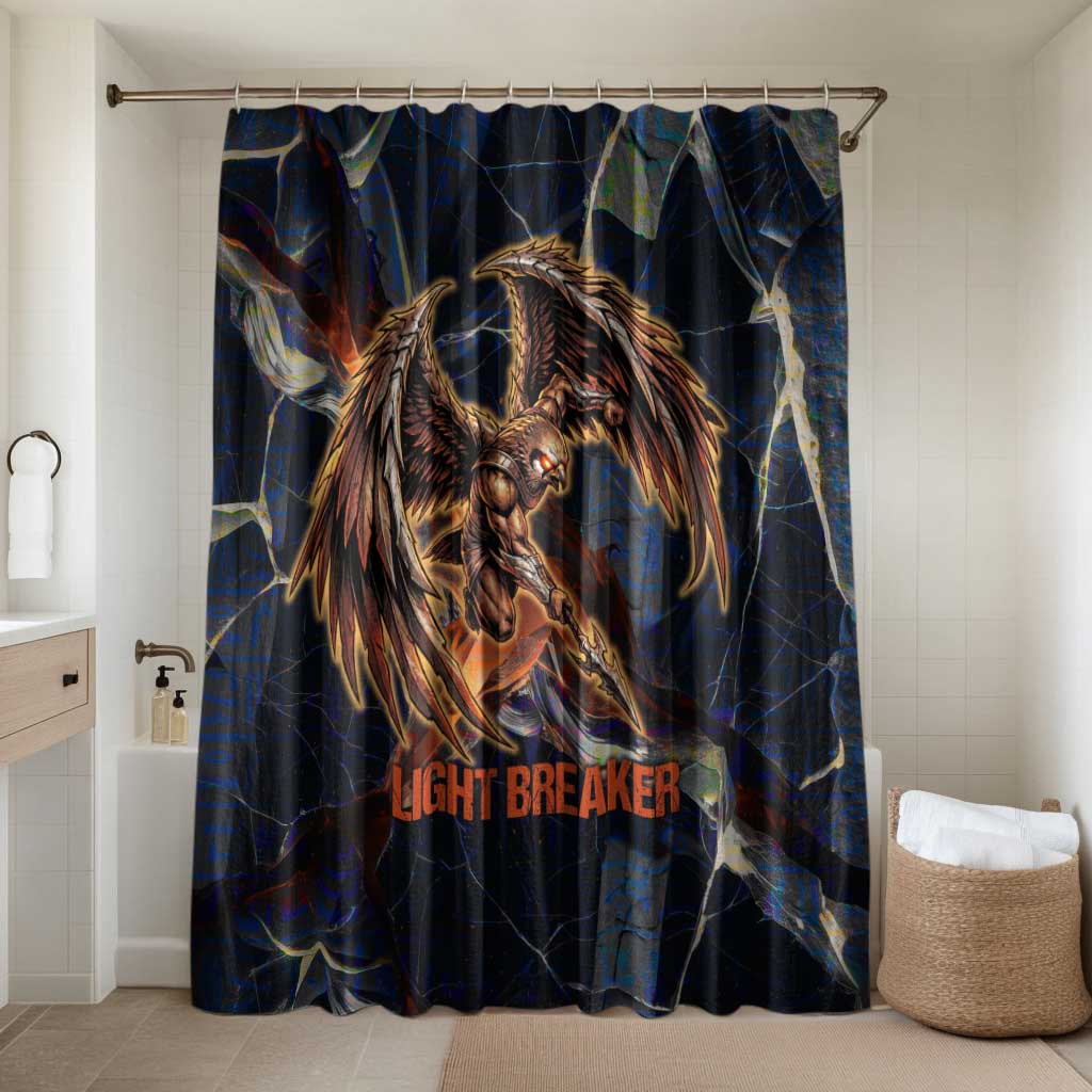 Heru-Ur Bathroom Set Flaming Wings and Sword Ancient Egyptian Warrior