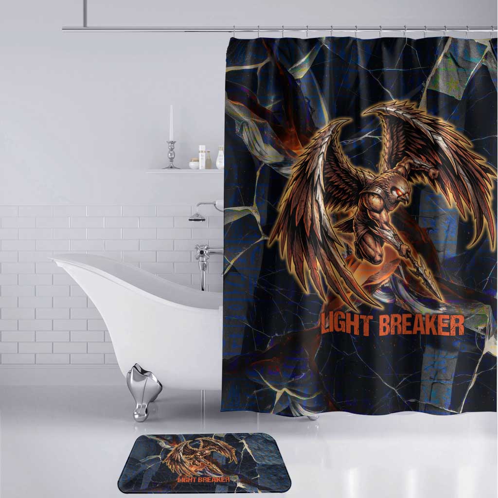 Heru-Ur Bathroom Set Flaming Wings and Sword Ancient Egyptian Warrior