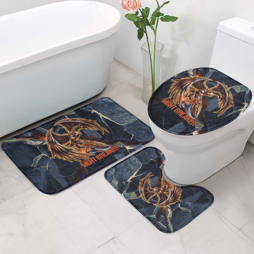 Heru-Ur Bathroom Set Flaming Wings and Sword Ancient Egyptian Warrior