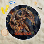 Heru-Ur Beach Blanket Flaming Wings and Sword Ancient Egyptian Warrior
