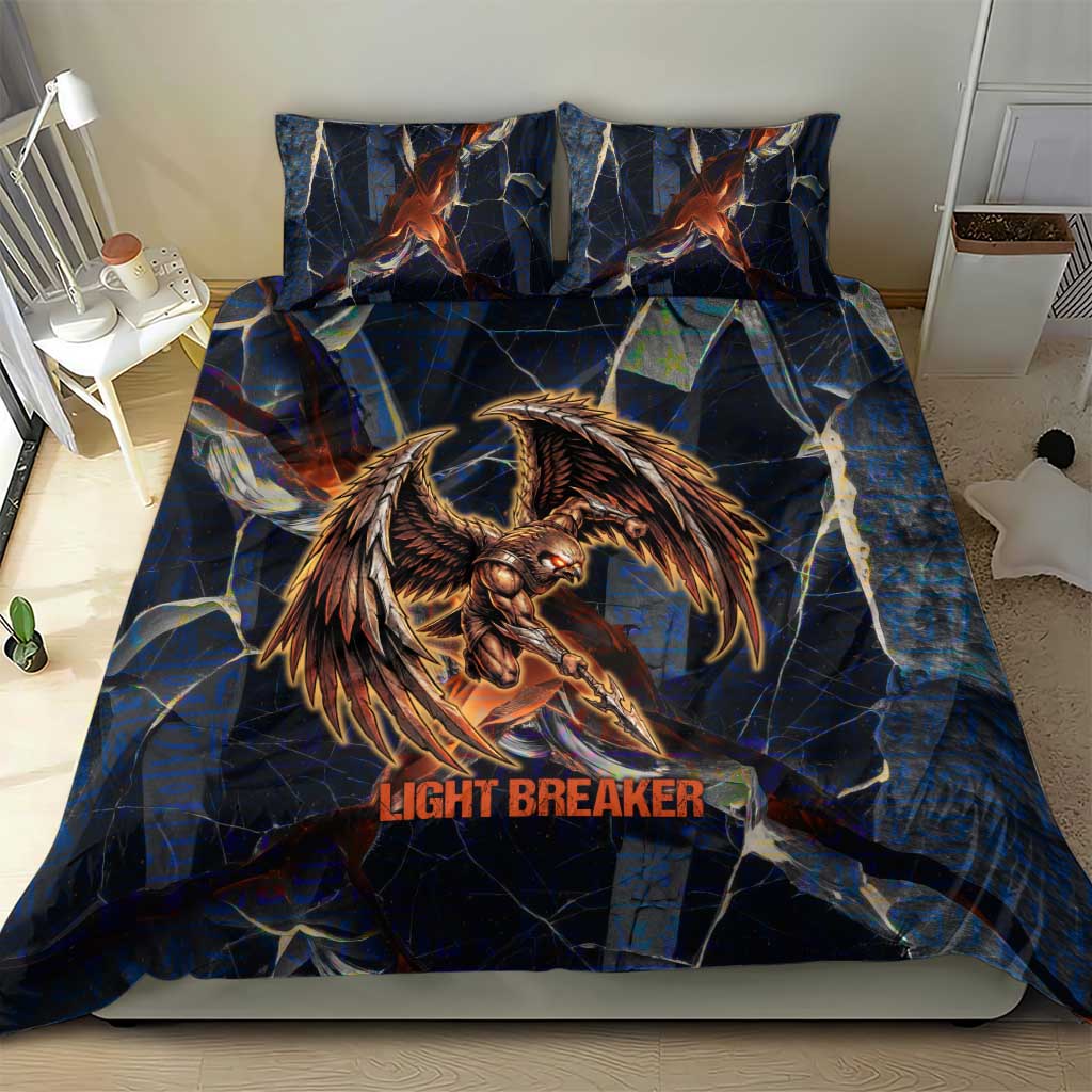 Heru-Ur Bedding Set Flaming Wings and Sword Ancient Egyptian Warrior