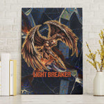 Heru-Ur Canvas Wall Art Flaming Wings and Sword Ancient Egyptian Warrior