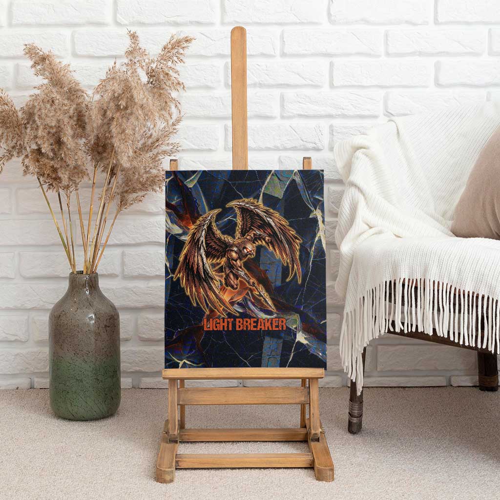 Heru-Ur Canvas Wall Art Flaming Wings and Sword Ancient Egyptian Warrior