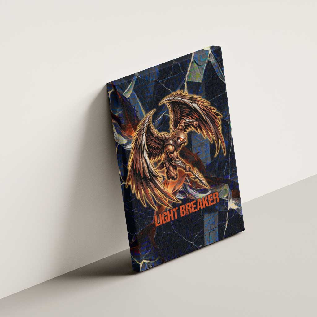 Heru-Ur Canvas Wall Art Flaming Wings and Sword Ancient Egyptian Warrior
