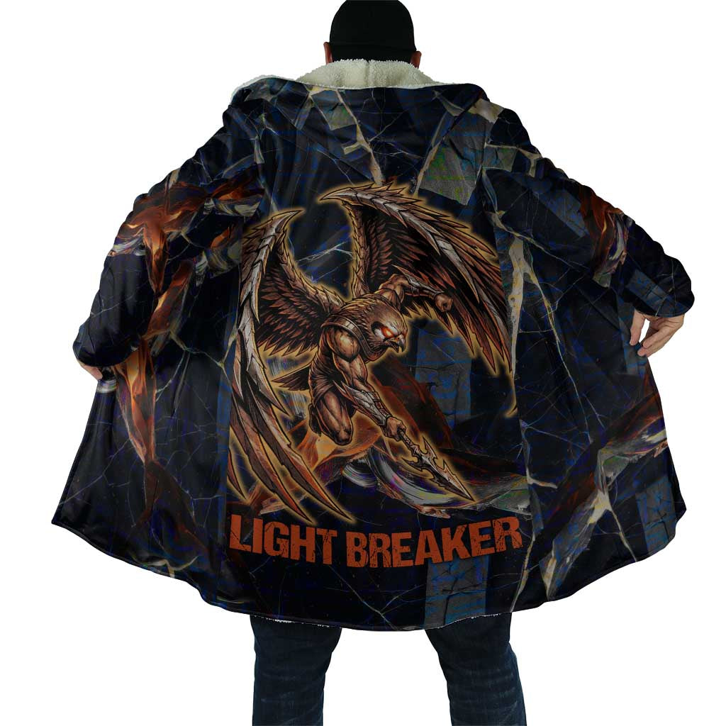 Heru-Ur Cloak Flaming Wings and Sword Ancient Egyptian Warrior