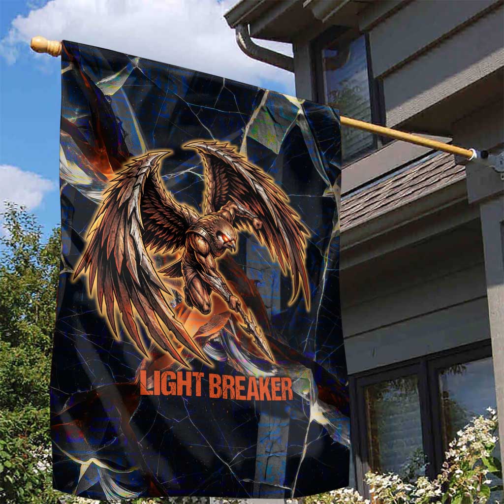 Heru-Ur Garden Flag Flaming Wings and Sword Ancient Egyptian Warrior