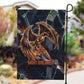 Heru-Ur Garden Flag Flaming Wings and Sword Ancient Egyptian Warrior