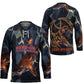 Heru-Ur Hockey Jersey Flaming Wings and Sword Ancient Egyptian Warrior