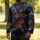 Heru-Ur Hockey Jersey Flaming Wings and Sword Ancient Egyptian Warrior
