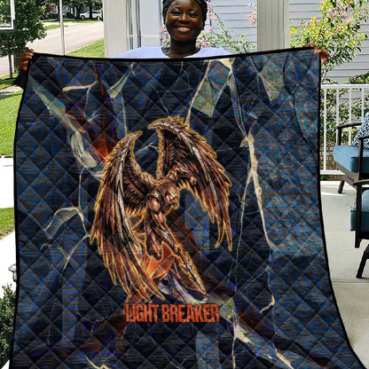 Heru-Ur Quilt Flaming Wings and Sword Ancient Egyptian Warrior