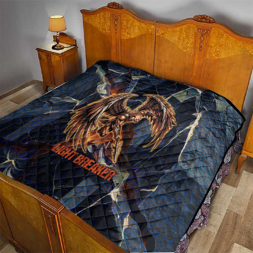 Heru-Ur Quilt Flaming Wings and Sword Ancient Egyptian Warrior