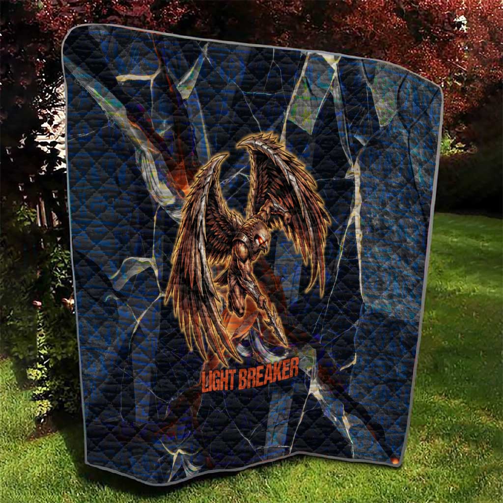 Heru-Ur Quilt Flaming Wings and Sword Ancient Egyptian Warrior