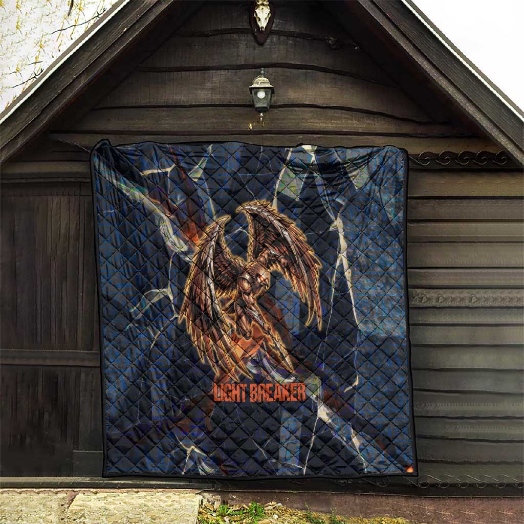 Heru-Ur Quilt Flaming Wings and Sword Ancient Egyptian Warrior