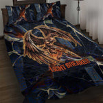 Heru-Ur Quilt Bed Set Flaming Wings and Sword Ancient Egyptian Warrior