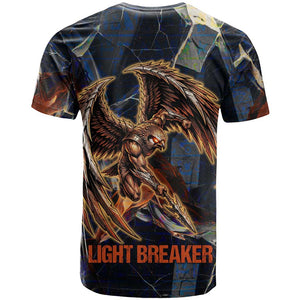 Heru-Ur T shirt Flaming Wings and Sword Ancient Egyptian Warrior