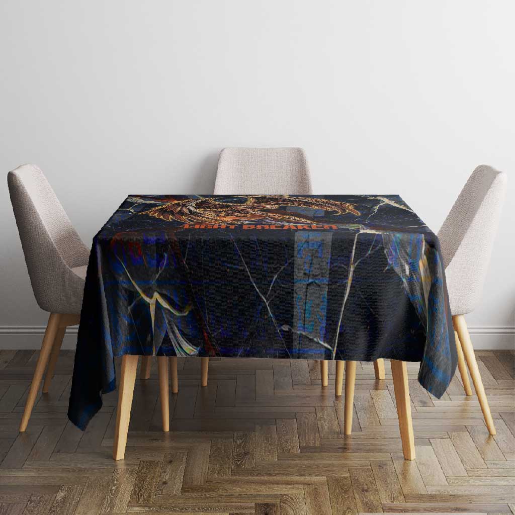 Heru-Ur Tablecloth Flaming Wings and Sword Ancient Egyptian Warrior
