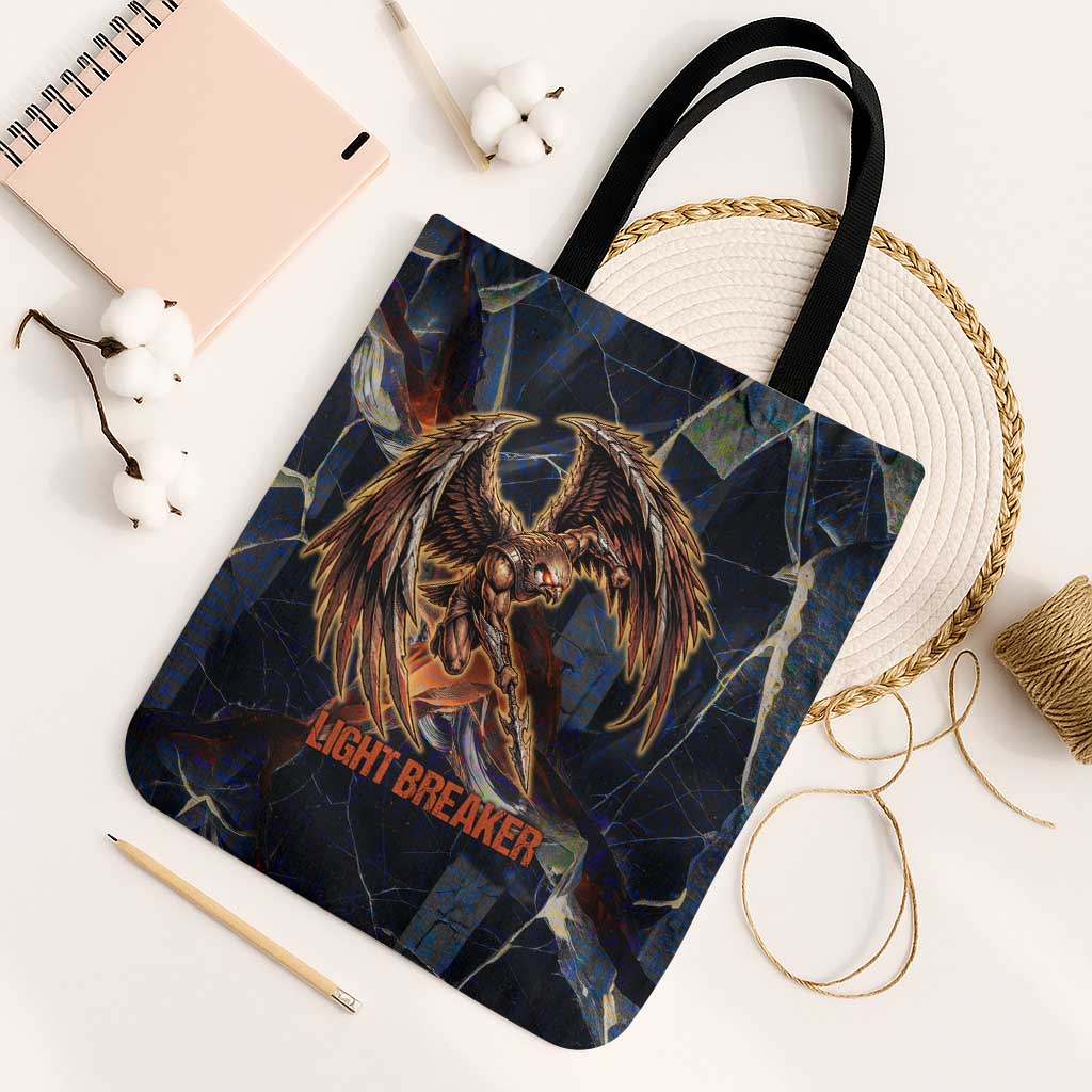 Heru-Ur Tote Bag Flaming Wings and Sword Ancient Egyptian Warrior