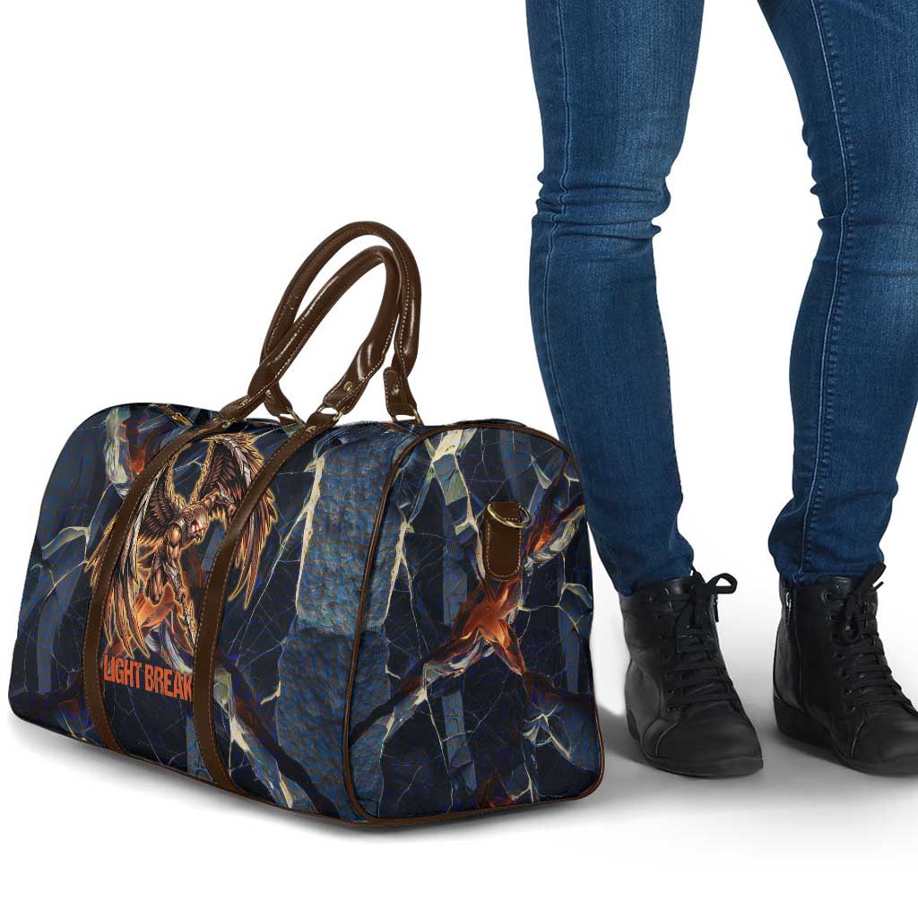 Heru-Ur Travel Bag Flaming Wings and Sword Ancient Egyptian Warrior