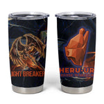 Heru-Ur Tumbler Cup Flaming Wings and Sword Ancient Egyptian Warrior