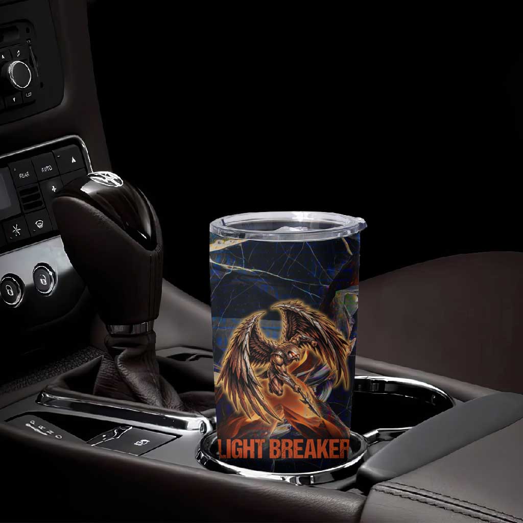 Heru-Ur Tumbler Cup Flaming Wings and Sword Ancient Egyptian Warrior
