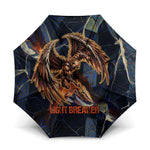 Heru-Ur Umbrella Flaming Wings and Sword Ancient Egyptian Warrior
