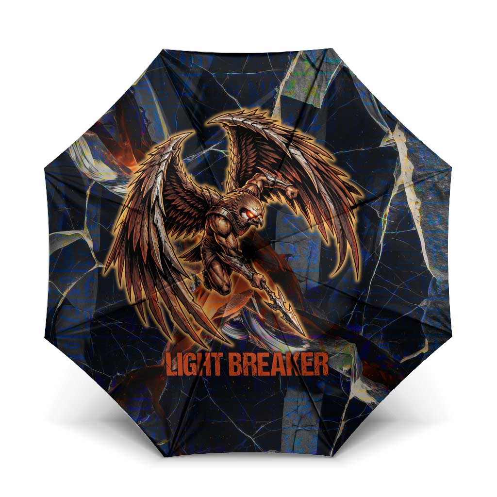 Heru-Ur Umbrella Flaming Wings and Sword Ancient Egyptian Warrior