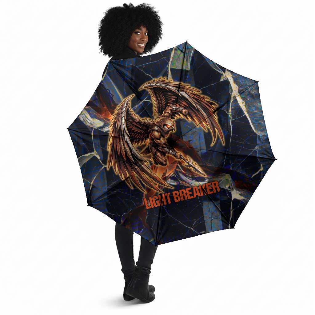 Heru-Ur Umbrella Flaming Wings and Sword Ancient Egyptian Warrior