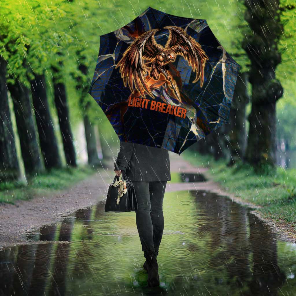 Heru-Ur Umbrella Flaming Wings and Sword Ancient Egyptian Warrior