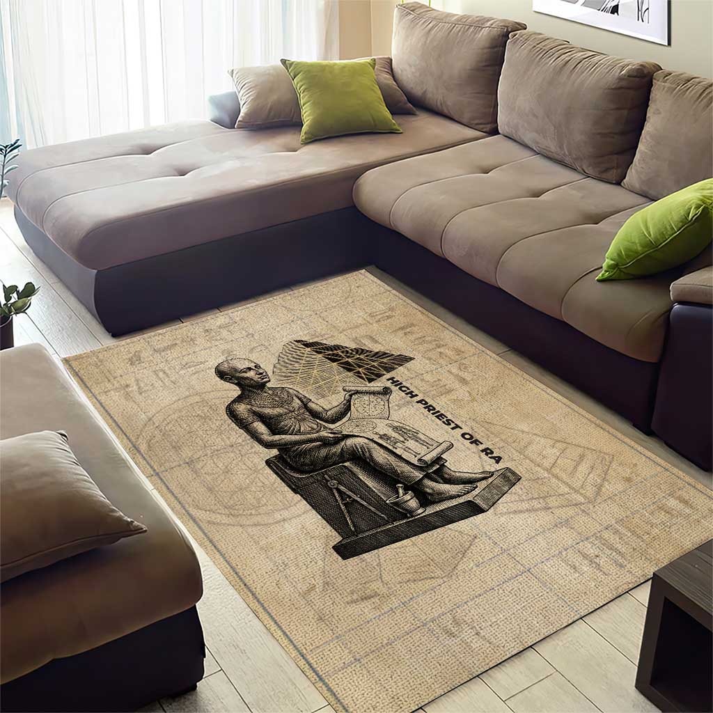Imhotep Area Rug Pyramid Blueprints Ancient Egyptian Architecture and Priest