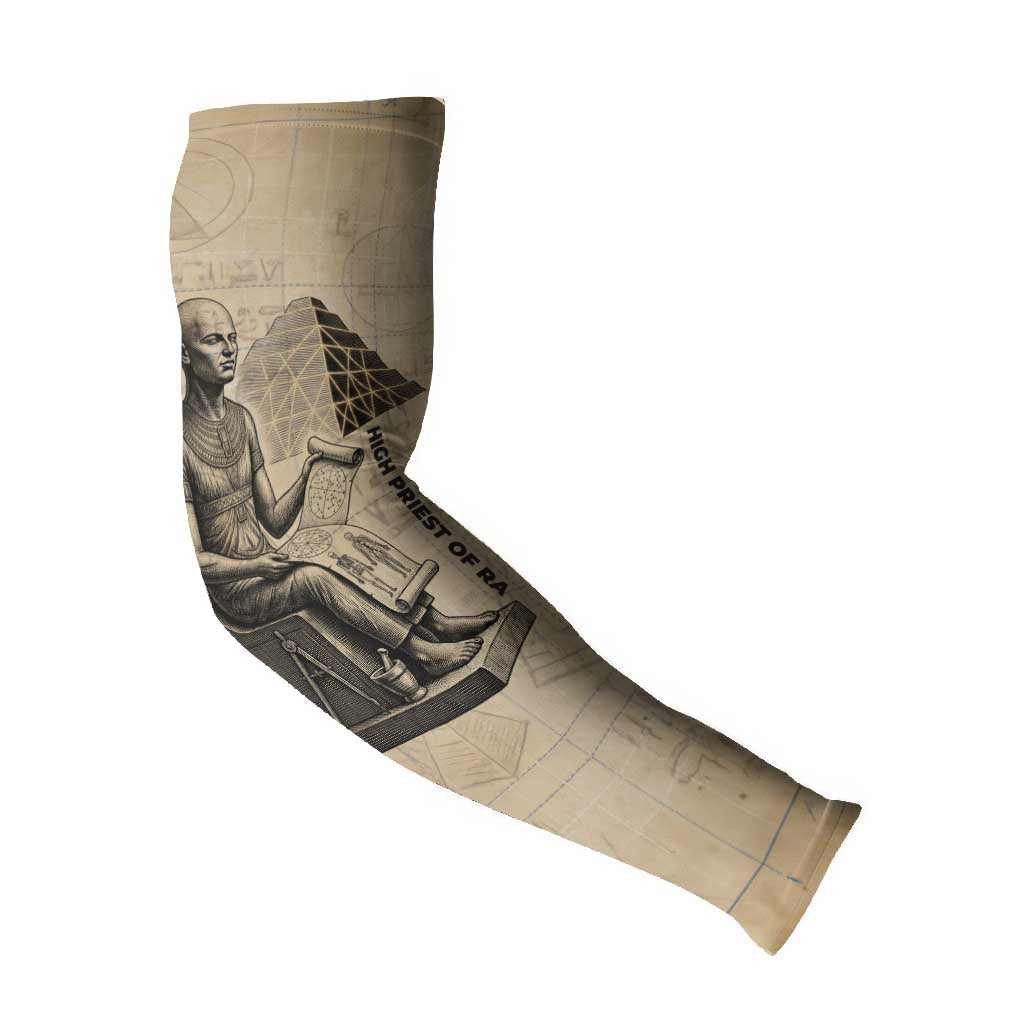Imhotep Arm Sleeves Pyramid Blueprints Ancient Egyptian Architecture and Priest