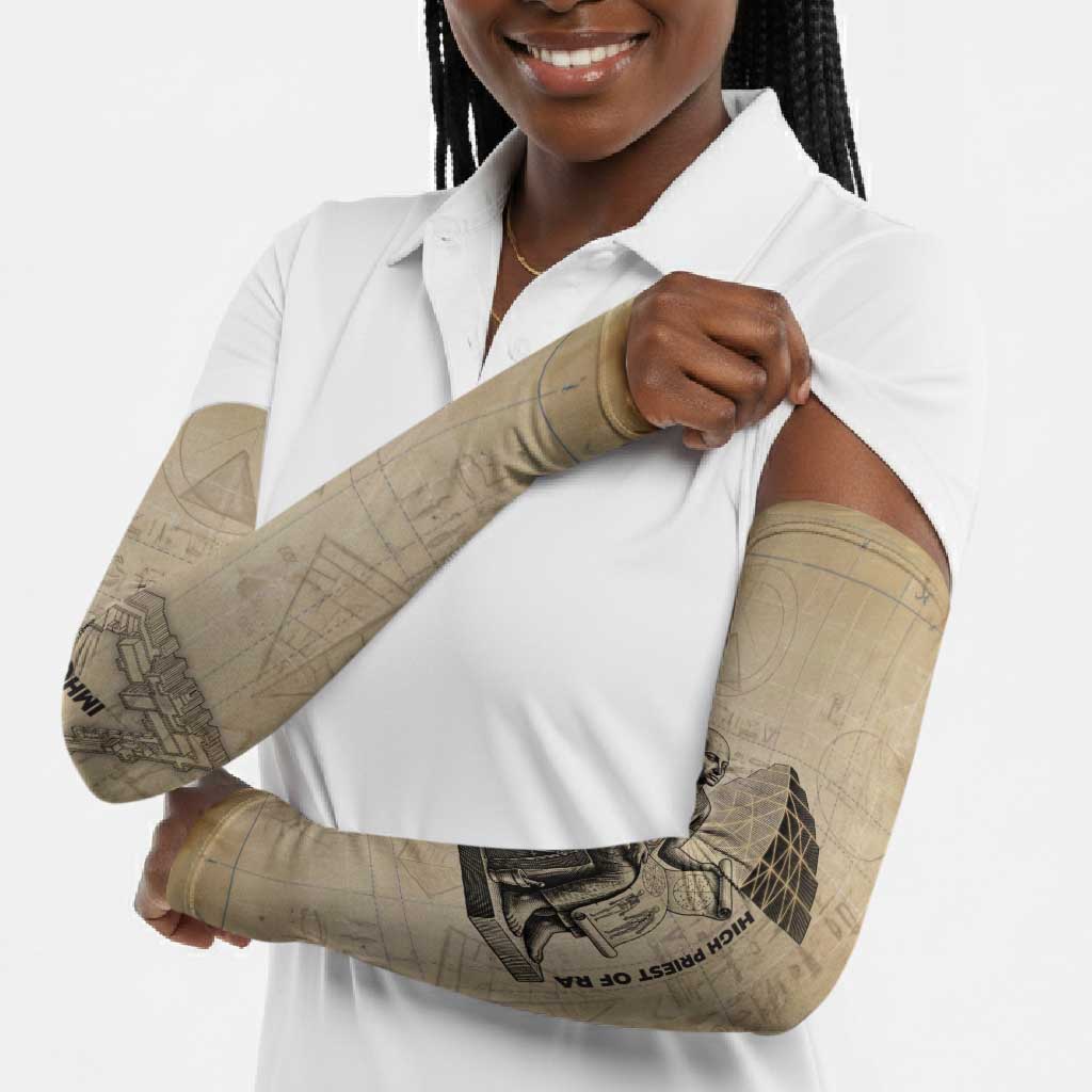 Imhotep Arm Sleeves Pyramid Blueprints Ancient Egyptian Architecture and Priest