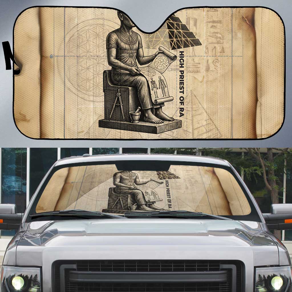 Imhotep Auto Sun Shade Pyramid Blueprints Ancient Egyptian Architecture and Priest