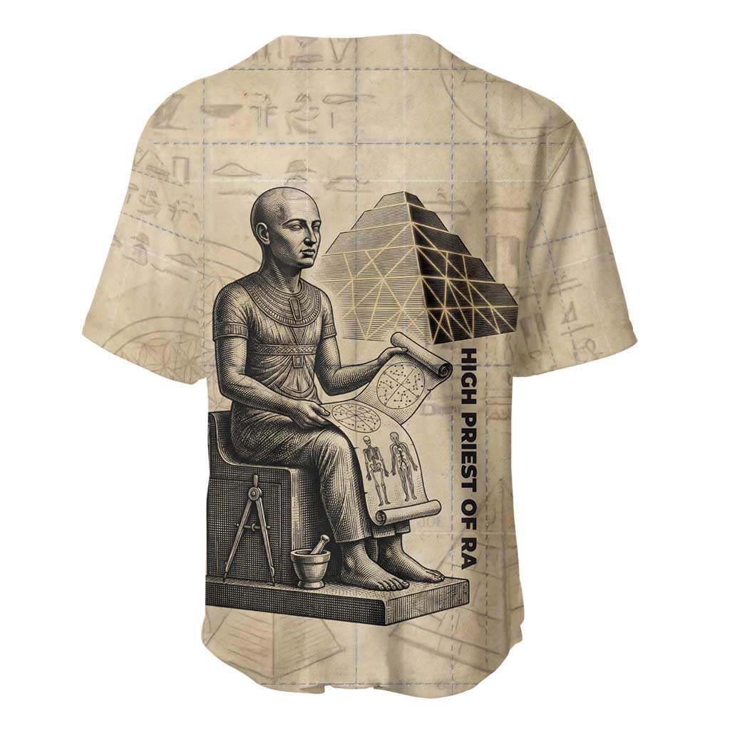 Imhotep Baseball Jersey Pyramid Blueprints Ancient Egyptian Architecture and Priest