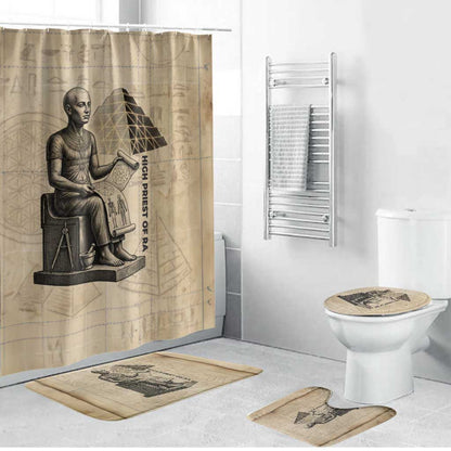 Imhotep Bathroom Set Pyramid Blueprints Ancient Egyptian Architecture and Priest