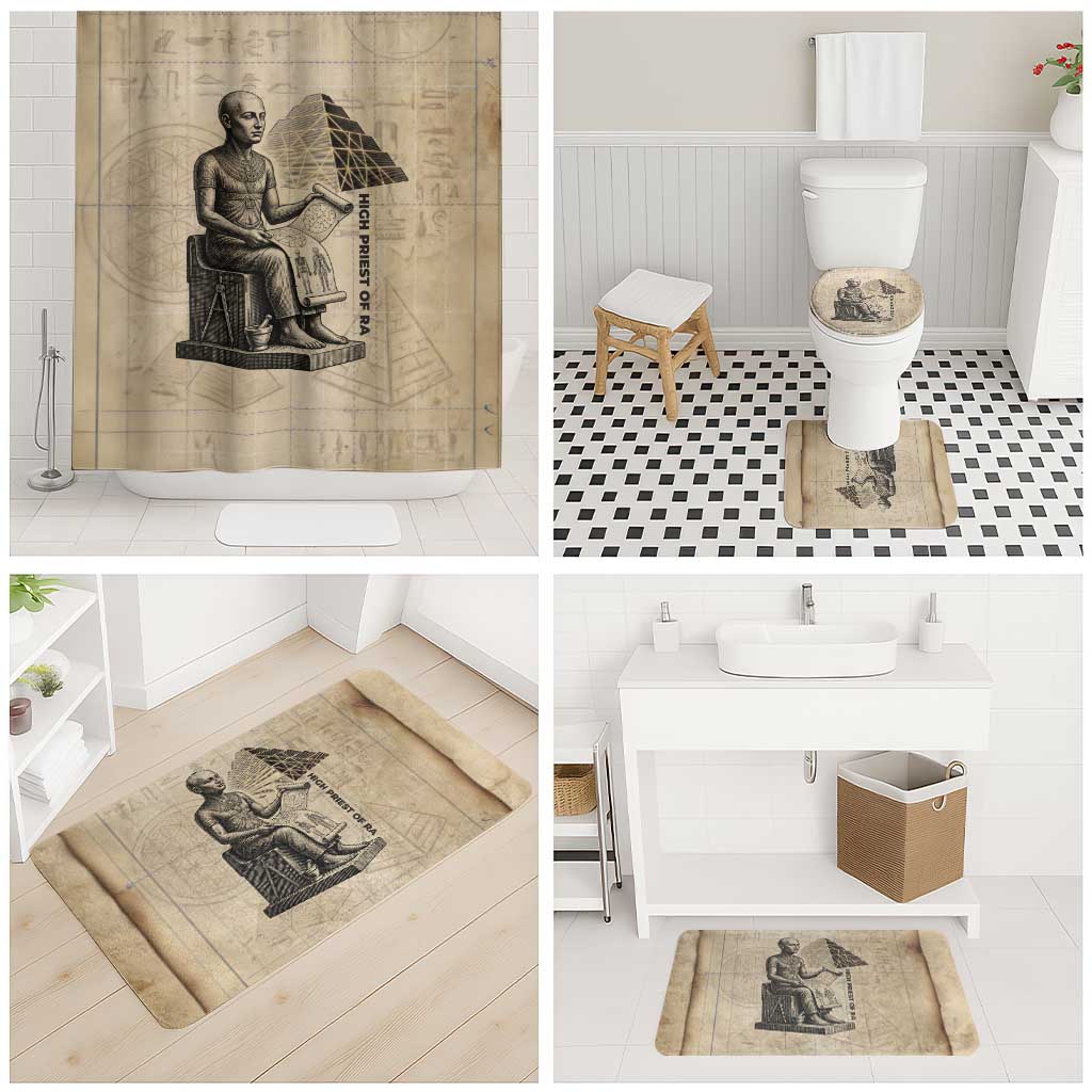 Imhotep Bathroom Set Pyramid Blueprints Ancient Egyptian Architecture and Priest