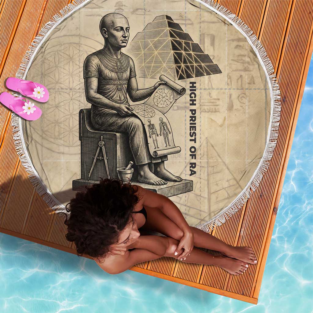 Imhotep Beach Blanket Pyramid Blueprints Ancient Egyptian Architecture and Priest