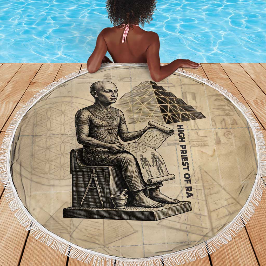 Imhotep Beach Blanket Pyramid Blueprints Ancient Egyptian Architecture and Priest