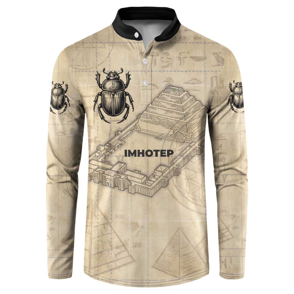Imhotep Button Sweatshirt Pyramid Blueprints Ancient Egyptian Architecture and Priest