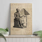 Imhotep Canvas Wall Art Pyramid Blueprints Ancient Egyptian Architecture and Priest