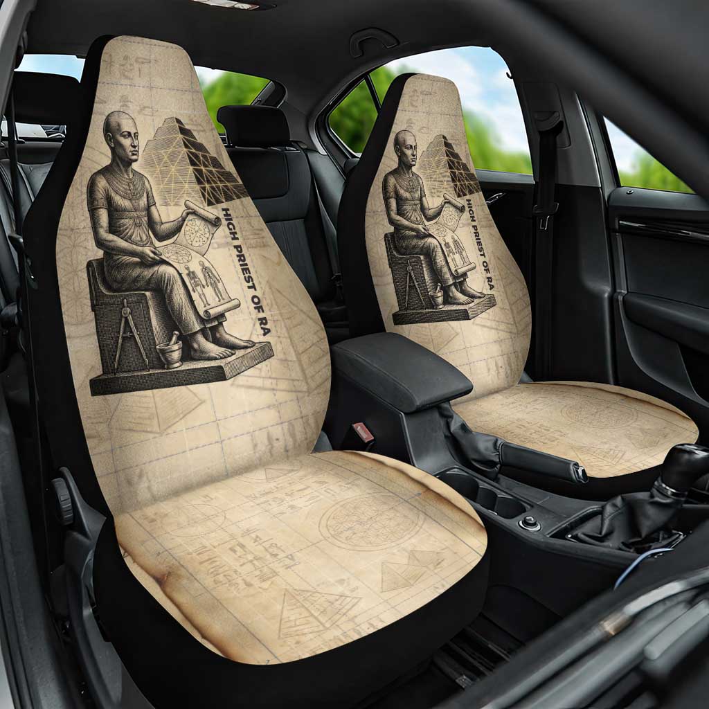 Imhotep Car Seat Cover Pyramid Blueprints Ancient Egyptian Architecture and Priest