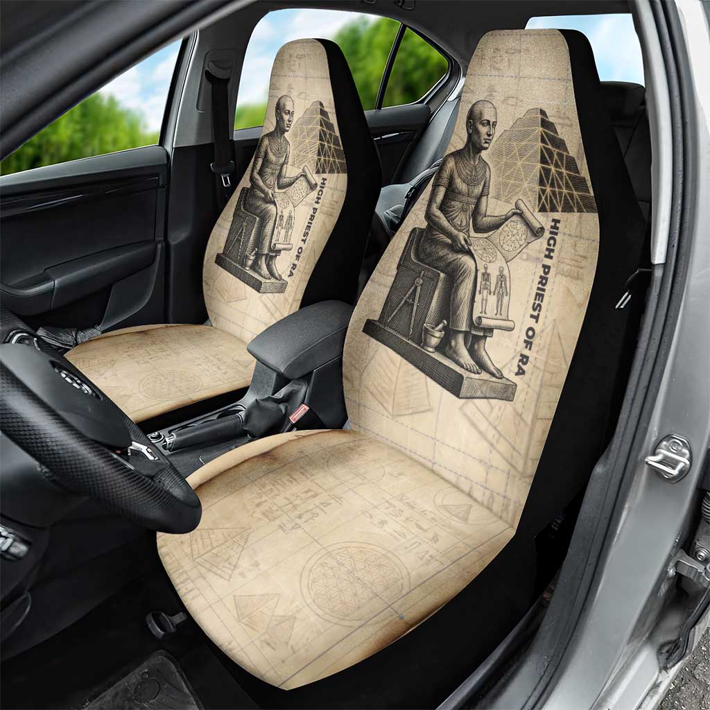 Imhotep Car Seat Cover Pyramid Blueprints Ancient Egyptian Architecture and Priest