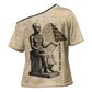 Imhotep Cross Shoulder Shirt Pyramid Blueprints Ancient Egyptian Architecture and Priest