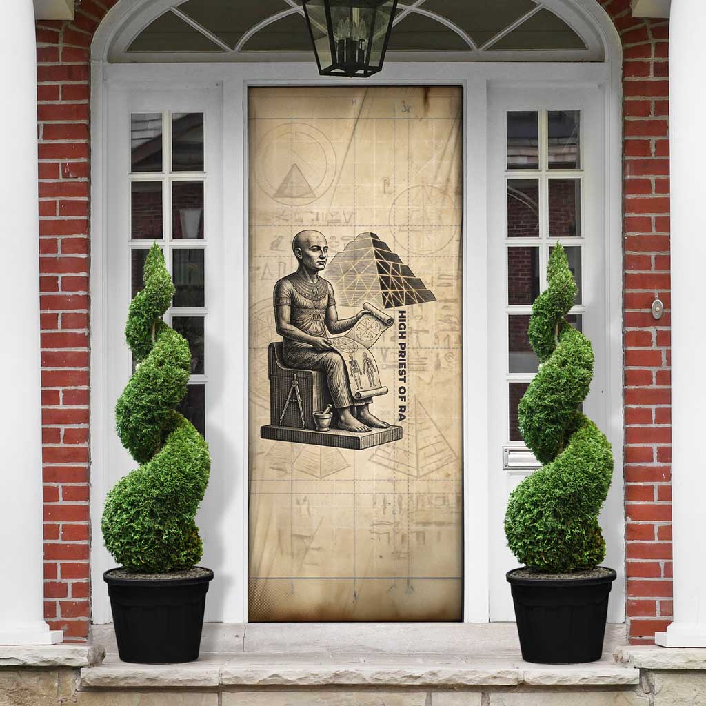Imhotep Door Cover Pyramid Blueprints Ancient Egyptian Architecture and Priest