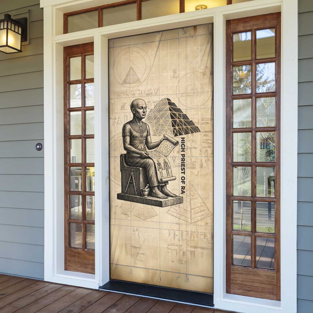 Imhotep Door Cover Pyramid Blueprints Ancient Egyptian Architecture and Priest