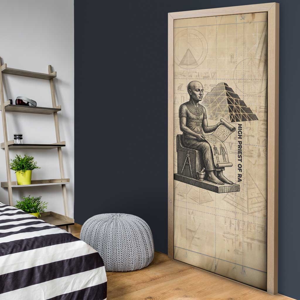 Imhotep Door Cover Pyramid Blueprints Ancient Egyptian Architecture and Priest
