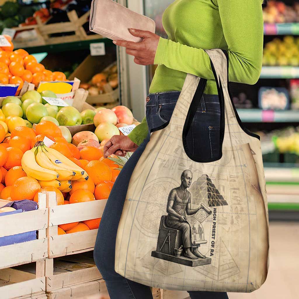 Imhotep Grocery Bag Pyramid Blueprints Ancient Egyptian Architecture and Priest