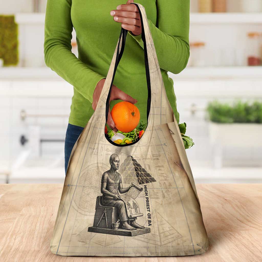 Imhotep Grocery Bag Pyramid Blueprints Ancient Egyptian Architecture and Priest