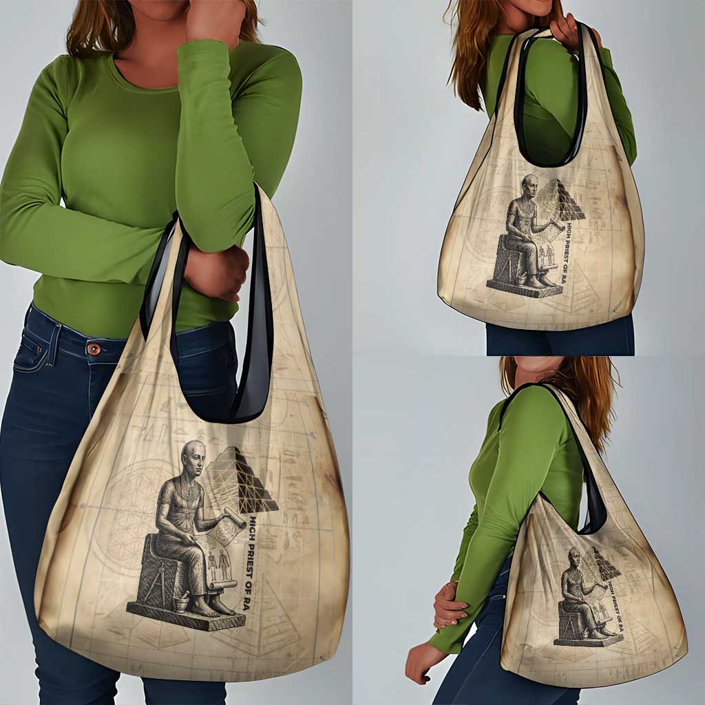 Imhotep Grocery Bag Pyramid Blueprints Ancient Egyptian Architecture and Priest