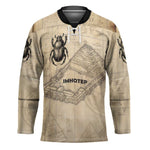 Imhotep Hockey Jersey Pyramid Blueprints Ancient Egyptian Architecture and Priest